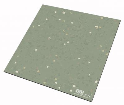 Electrostatic Dissipative Floor Tile Signa ED Chromium Oxide Green 610 x 610 mm x 2 mm Antistatic ESD Rubber Floor Covering